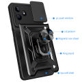 For Realme C51 / C53 / Narzo N53 / Note 50 Case Hard Sliding Lens Protect Stand Holder Back Cover. 