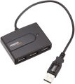 AmazonBasics USB 2.0 4-Port Ultra Mini Hub; Bus-powered. 