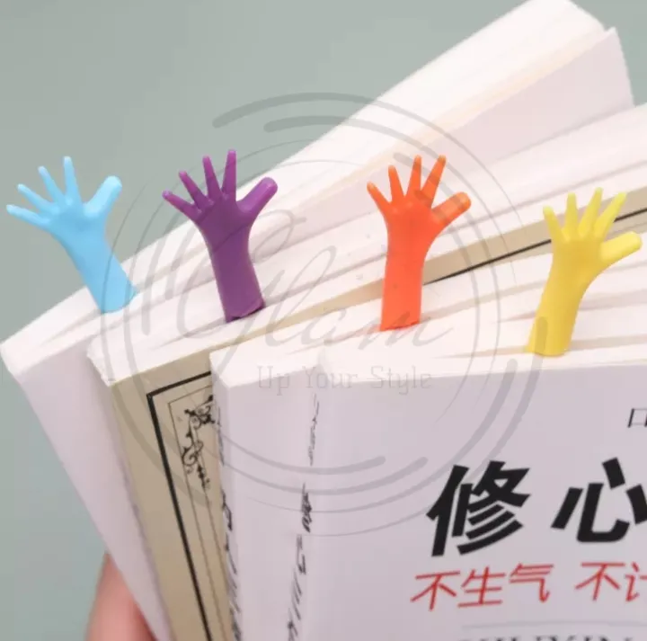 4PCS%20Cute%20HELP%20ME%20Hand%20Bookmark%20Novelty%20Ducument%20Book%20Marker%20Label%20Stationery%20-%20Image%203