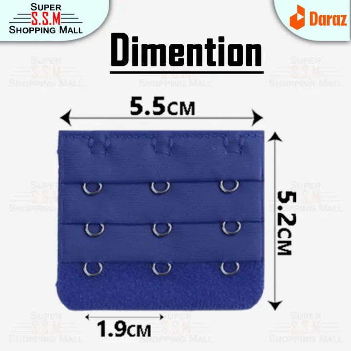 (Pack%20Of%201)%203%20Hook%20Bras%20Strap%20Bra%20Band%20Extender%20Multi%20Color%20-%20Image%203