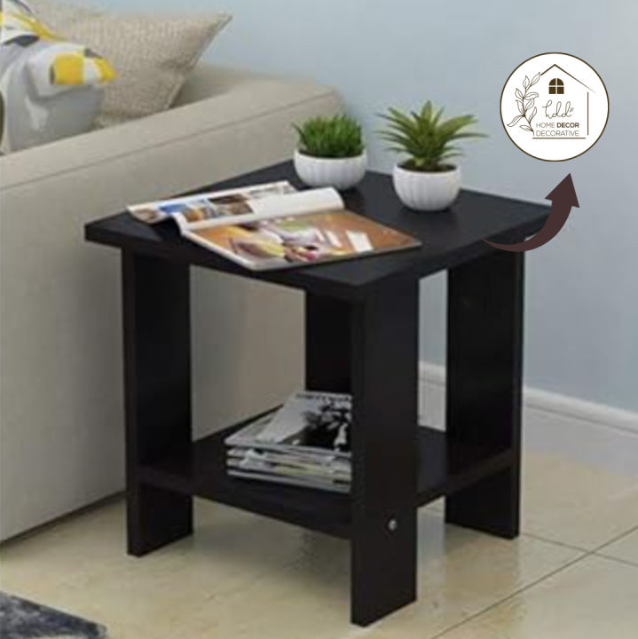 Stylish Bedside Table Sofa Corner Bedroom nightstand Coffee Table (Size: 16" x 16" x 17")