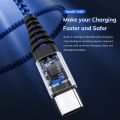 TOPK AN24 3 In 1 Fast Charging Cable Micro USB Type C Cable Multi port USB charging cable. 