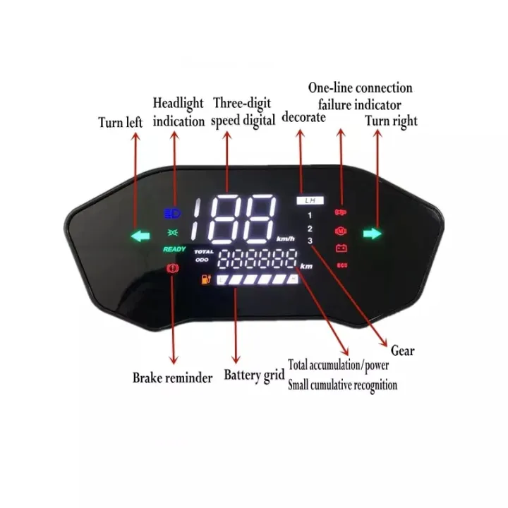 Electric%20Car%20LCD%20Display%20Speedometer%20Dashboard%20Monitor%2048-120V%20Large%20Display%20FOR%20ELECTRIC%20SCOOTER%20Little%20Monkey%20M3%20Small%20Turtle%20KING%20WITH%20INSTALL%20MOUNT/%20SUPPORT%20-%20Image%205