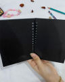 Black Scrap Book Spiral - 17 Sheets Card Paper - A4,A5 And A6 Sizes - By Paper Cuts Paper Products. 
