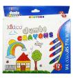 Kidco 12 Jumbo Wax Crayons Oil Pastel Jumbo Crayon. 