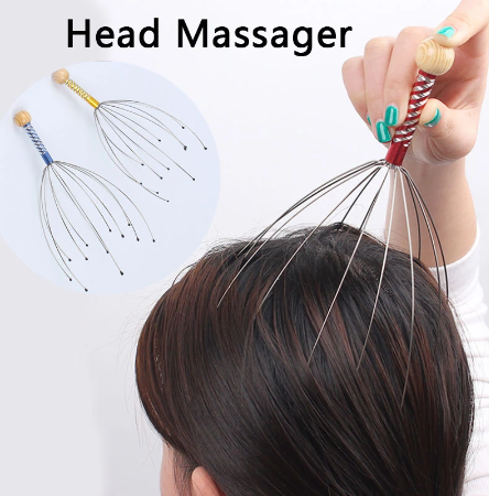 Head Massager Anti-Stress Scores Octopus Head Scalp Relaxation Massage Pain Relief Body Release Relaxing Health Care Tool