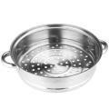 Stainless Steel Round Shaped Hole Cookware Food Cooking Steamer. 