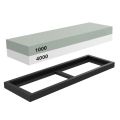 Whetstone Sharpening Stone 1000/4000 Grit - Sharpener Stone - Waterstone Rubber Stone Holder Included. 
