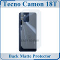 Tecno Camon 18T Back Matte Protector Fiber Carbon Soft Skin Sheet. 