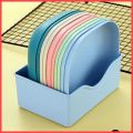 10 Pcs Square Plastic Dinner Plate Set Colorful Snacks / Breakfast Plate  Eco-Friendly Unbreakable Dinner Plates Specialty Saucer Plastic Plate Picnic Dishes Wheat Straw Square Kitchen Dishes. 