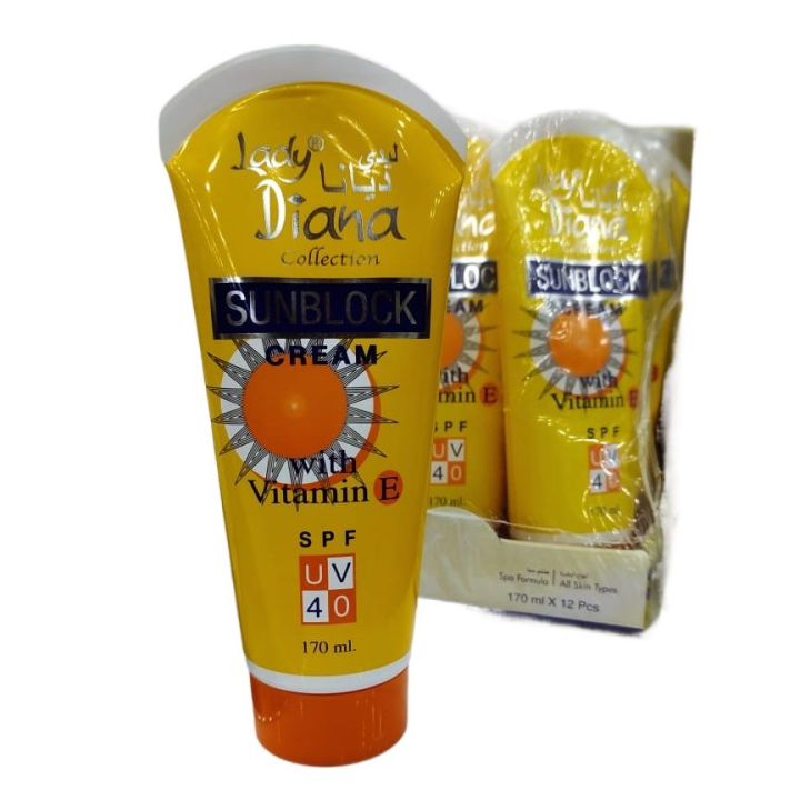 Lady Diana Sunblock Cream With Vitamin E SPF 40 170ml