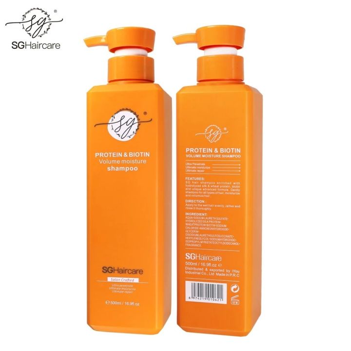 SG Hair Care Protein Biotin Natural Moisture Hair Care Shampoo 500 ML