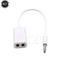 1 ual o Cable Splitter One In wo Couples Ja Earphones eadphone Adapter Connector Cable Loers Accessories 3.5. 