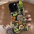 Casing For ITEL A60 Protection Shockproof Cartoon Graffiti Monster Phone Case. 