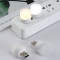 USB Plug Lamp Computer Mobile Power Charging USB Small Book Lamps LED Eye Protection Reading Light Small Round Light Night Light. 
