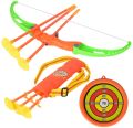 Kids Bow and Arrow Set Archery Toys with Suction Cups Arrow Target and Quiver Outdoor Toys for Toddler and Children. 