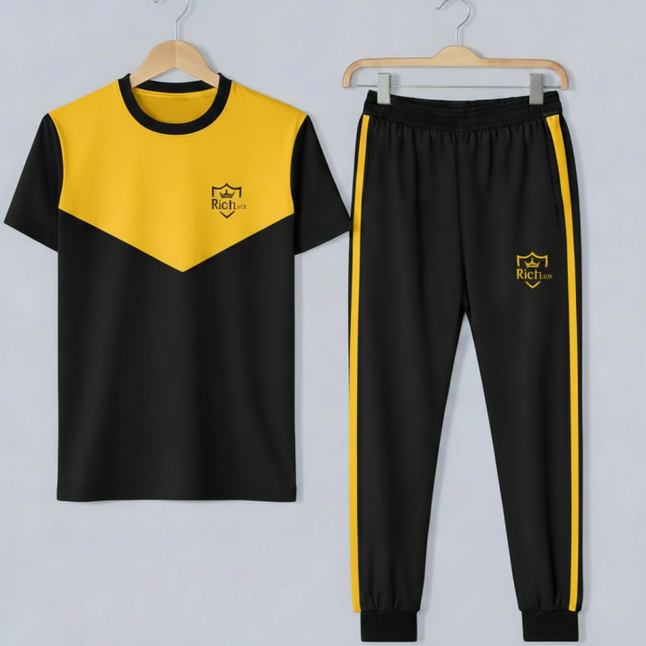 Summer Tracksuit T Shirt And Trouser Cotton Half Sleeves