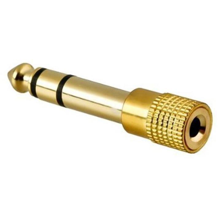 3.5mm Gold Socto Premium 6.5mm Plug Audio Jack Stereo Adaptor Headphone Adapter