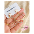Earrings for girls | fashion jewellery for girls | earth star shape cute earrings | trendy korean style jewellery. 