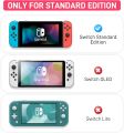 Nintendo Switch Pink Case Cover Console and Joy Con Controller, Dockable Switch Skin, Soft TPU Shell - Cute Anime Girl. 