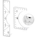 2 Pack T Shirt Ruler Guide T Shirt Alignment Tool T-Shirt Vinyl Guide for DIY Vinyl - T-Shirt Centering Tool. 