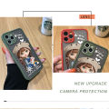 Jizetin for Vivo V21 / V21 5G Back Cover Lovely Girl with Bear Hat Matte Mobile Phone Cases Ultra Thin Full Lens Protection Phone Case. 