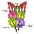 BUTTERFLY THEME 5 PCS FOIL BALLOONS SET PARTY DECORATION FOIL BALLOONS. 