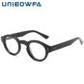 UNIEOWFA Acetate Round Prescription Glasses Men Retro Optical High Myopia Eyeglasses Male Multifocal Progressive Eyewear Bifocal. 