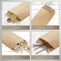 mall Craft Envelopes | Mini Brown Kraft Paper Pouches for Jewelry, Seeds, Coins & Gift Packaging – Eco Friendly 50pcs. 
