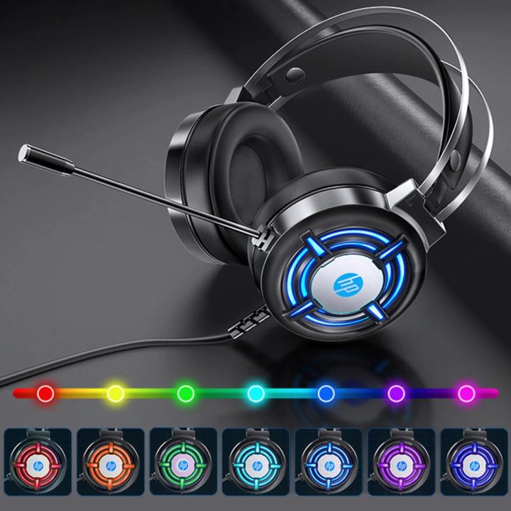 HP Gaming Headphone with 7.1 Surround Sound Stereo Headset with Mic ...