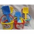 Kids Sand Beach Bucket 7 Pcs Bucket Tools Toy For Kids. 