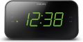 Philips 3000 Series 18cm Digital Clock/FM Radio w/Dual Alarm/LED Display Black. 