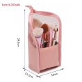 Travel Makeup Brush Bag Portable Cosmetic Brush Holder Organizer Waterproof Stand-Up Makeup Brush Pouch Zipper Toiletry Bag. 