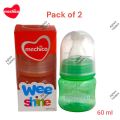 Mechico Wee Shine Mini Infant Baby Feeder Bottle 60 ml Pack of 2 Feeder. 