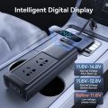 Baseus 150W Car Inverter, DC 12V to AC 220V Power Inverter, Car Charger For Laptop/ Phone/ Fan. 