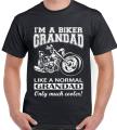Khanani's I'm A Biker Grandad - Mens Funny Motorbike T-Shirt. 