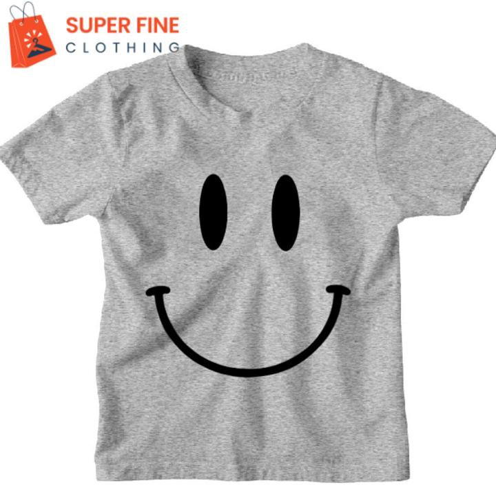 Smiley Fine Jersey Printed Tshirt for Boys and Girls