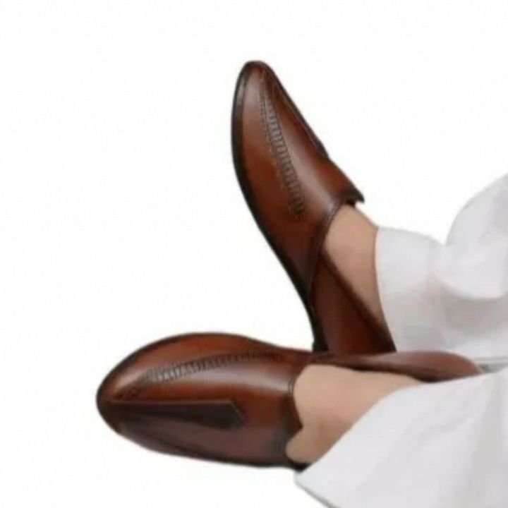 Leather Craft Nagra Arabic Shoes For Men's