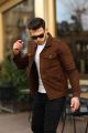 Mens Brown Denim Jacket Home Shopping 6. 