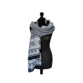 Sindhi Ajrak Multi Color Sindhi Ajrak - Printed Black Pakistani Sindhi Ajrak Neck Wrap / Scarf / Shawl Unisex - Traditional Sindhi Ajrak - Ajrak Shawls. 