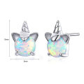 Girl's Unicorn Earrings Silver Hypoallergenic Earrings Jewelrys Gifts for Women. 
