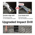 XCAN 6-16mm SDS Plus Drill Bit with Square Shank Cross Head Masonry Hole Drill Cutter for Hammer Drill Wall Brick Block Drilling. 