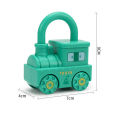 3 Pcs Learning Key Lock Numbers Matching Train Toy For Kids - 3 Pcs Key Lock Train - Multicolor. 