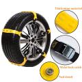 10Pcs Car Easy Installation Snow Chain Tire Anti-Skid Belt Safe and Secure Tire Grebe in Snow/Mud/Sand Tire. 