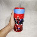 1 Piece Kids School Water Bottle Cartoons Printed with Sipper 600ml. 