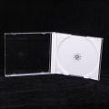 Transparent Bottom CD Box Empty CD Case PP Plastic CD Case CD Case Capacity 1-2 Discs Demoo. 