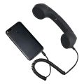 Vintage Retro Telephone Handset Cell Phone Receiver MIC Microphone for Cellphone Smartphone, 3.5 mm Socket (Black). 