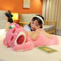 Cute Lotso Strawberry Sleep Bear Plush Doll Toy Story Soft Cushion Pillow Birthday Gift for Kids. 