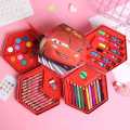 Multi Colour 46 PCS kit Pink Colour Box Best Quality. 