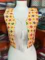 Aari Work Embroidery Waistcoat For Women. Cotton Stuff. 